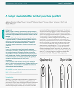 A nudge towards better lumbar puncture practice